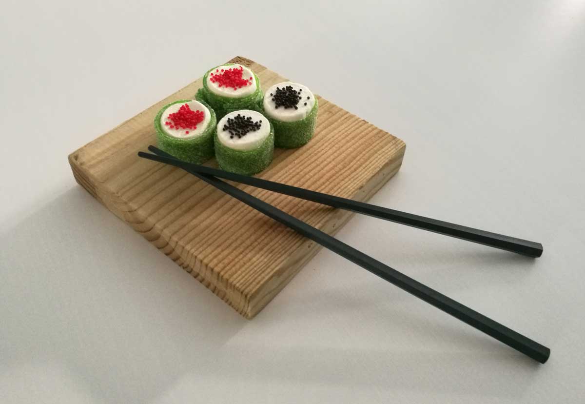 Sushi Dulce. Hecho de chuches